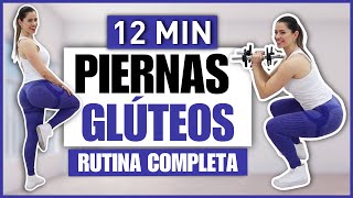 PIERNAS TONIFICADAS Y GLÚTEOS GRANDES  RUTINA DE EJERCICIOS EN CASA CON PESAS  NatyGlossGym [upl. by Hamitaf300]