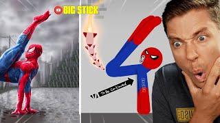 Reacting To Stickman Dismounting funny moments FUNNIEST ONE EVER [upl. by Alomeda]