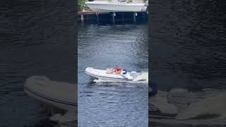 Inflatable Dinghy Cruising the Intracoastal boat boating boatlife [upl. by Nitsej]