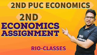 2nd PUC Economic Assignment  2nd Assignment  2nd PU Economic [upl. by Adelric]