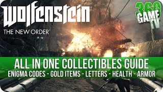 Wolfenstein The New Order  All Collectibles Guide Enigma Codes Gold Items Letters HealthArmor [upl. by Richmound192]