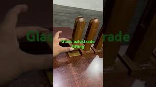 Glass balustrade design fittingviralvideo sorts woodfinish [upl. by Suzie8]