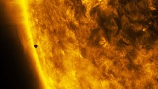 NASA footage Stunning images of rare Mercury transit across the Sun [upl. by Karole]