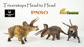 322 Triceratops Head to Head  Haolonggood vs EoFauna vs PNSO [upl. by Narag777]