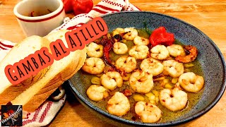 Gambas al Ajillo 🦐 Urlaubsfeeling pur • Scampis in Knoblauchöl als TapasVorspeise oder Haupgericht [upl. by Avik190]