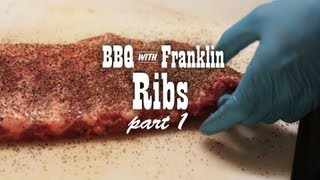 BBQ with Franklin Pork Ribs part 1 [upl. by Ojok60]