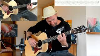 Tiziano ferro  Intro Ti Scatterò una Foto  Tutorial  Guitar Lesson Lezioni di chitarra  Tab [upl. by Nirhtak434]