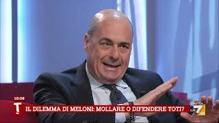 Toti Zingaretti quotSono contento che ora Meloni sia garantista garantismo à la cartequot [upl. by Magda]