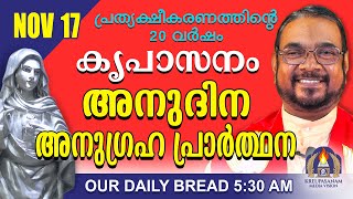 നവംബർ 17  കൃപാസനം അനുദിന അനുഗ്രഹ പ്രാർത്ഥന  Our Daily Bread പ്രത്യക്ഷീകരണത്തിന്റെ ഇരുപതാം വർഷം [upl. by Aissatsan]