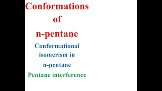 Conformations of n pentane [upl. by Aneele67]