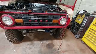 1974 Bronco w Explorer 50L swap 4r70w and ac [upl. by Luelle111]