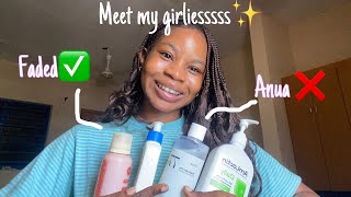 RATING viral skincare products on black skin Anua topicals faded ceravehonest review [upl. by Magill166]