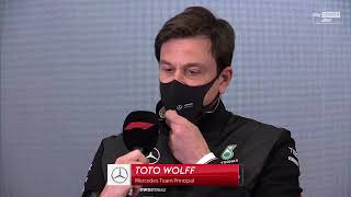 Toto Wolff amp Christian Horner bury the hatchet over the Abu Dhabi Grand Prix amp 2021 season [upl. by Ynaffad173]