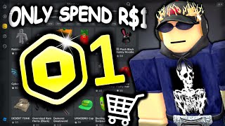 R1 Robux Shopping Spree Cheap Roblox Avatar Challenge [upl. by Kirsten86]