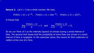 Math414  Section 31  Homogeneous Poisson processes [upl. by Riebling275]