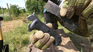 BK7  KABAR BECKER  COMBAT UTILITY  KNIFE DESTRUCTION TEST  UNTIL IT BREAKS STEEL 1095 Cro Van [upl. by Kamilah828]