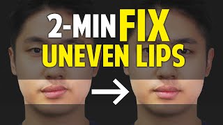 Fix Uneven Lips Uneven Smile｜Facial Asymmetry in 2Minute｜Balancing Exercises [upl. by Jovi236]