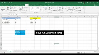 Excel Tricks  Excel wildcards on your finger tips   asterisk   question mark   tilde [upl. by Arne]