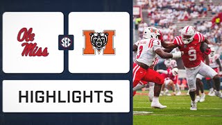 SEC Football Ole Miss vs Mercer Highlights [upl. by Aleydis]