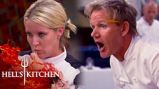 Susan Struggles With Capellini  Hells Kitchen [upl. by Mccreery]