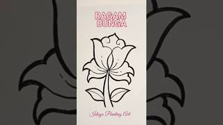 Ragam Hias Bunga Drawing Flower [upl. by Sedlik265]