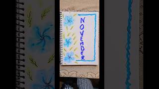 November front page  Bullet journal ideas ytshort shorts bulletjournalplanwithme [upl. by Clifton]