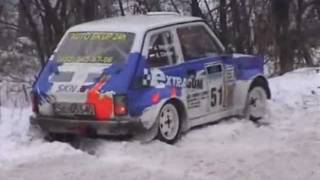 Fiat 126P turbo snow rally [upl. by Enytsirhc]