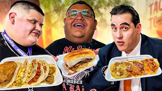 TORTAS y TACOS de BARRIO CON EL GOBERNATHOR BIGampFASHION [upl. by Aryamo734]