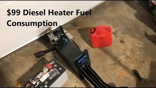 Vevor Diesel Heater Fuel Consumption 5Kw [upl. by Kaleb]