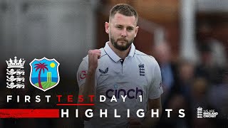 Gus Atkinson Takes 745 on Debut  Highlights  England v West Indies Day 1  Rothesay Test 2024 [upl. by Ahsienroc]