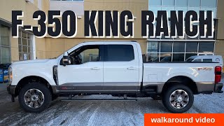 2023 Ford F350 King Ranch walkaround vehicle [upl. by Mikihisa190]