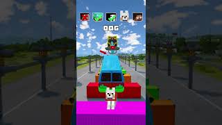 NOOB vs PRO vs HACKER vs HEROBRINE Car Jump Challenge 11 😁 🚗 shorts beamngdrive [upl. by Nylak]