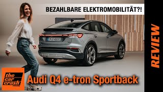 Audi Q4 etron Sportback 2021 Endlich bezahlbare Elektromobilität ab 33000€ 🤷🏼‍♀️ Review  Test [upl. by Atiuqa]