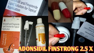 ADONSIDIL Finstrong me Capsules kese add kren ki Minoxidil aur Strong ho jae  Finastride 025 [upl. by Manning]