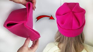 🔥Sew this hat in 5 minutes  Sewing Tips and Tricks [upl. by Melcher]