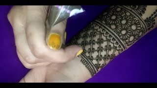 Beautiful wedding mehndi design  Full hand henna mehndi design [upl. by Florella]