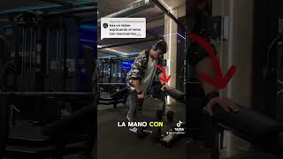 Remo con mancuerna ⬇️ bodybuilding motivacion tips consejos gym [upl. by Lashoh]