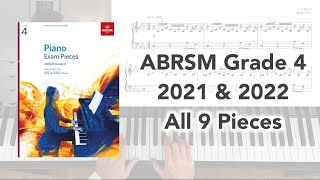 ABRSM Grade 4 Piano 2021 amp 2022 All 9 Pieces [upl. by Lopes]