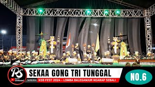 KDB FEST 2024  Sekaa Gong Tri Tunggal ‼️ Lomba Baleganjur Ngarap Sebali [upl. by Sihunn]