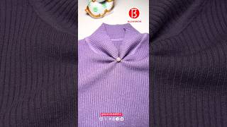 Convert a midneck sweater to a Vneck Part 255 [upl. by Davena]