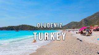 Oludeniz Fethiye 🇹🇷 Turkey  Walking Tour August 2024 4K 60 FPS [upl. by Selim]