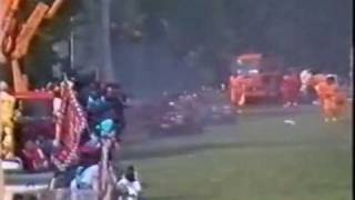 Imola 1989 Gerard Berger Crash LIVE [upl. by Mona]