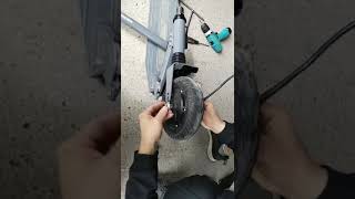 How to repair Evercross electric scooterthe front wheel falls off [upl. by Elfstan]