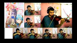 「Saturday Night Question」Netjuu no Susume ネト充のススメ OPviolin overdub cover [upl. by Tab]