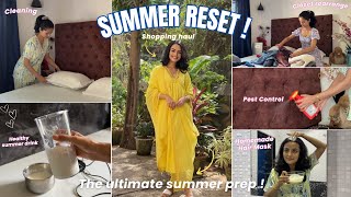 SUMMER RESET 🏝️ cleaning pest control shopping haul selfcare amp healthy habits  Garima Verma [upl. by Pablo]