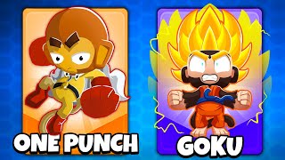 One Punch Man VS Goku in BTD 6 [upl. by Aihtnic]