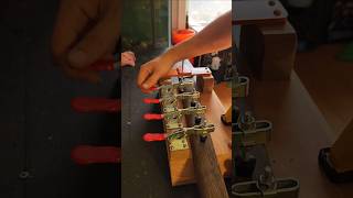 Installing threaded inserts in guitar neck [upl. by Jovita]