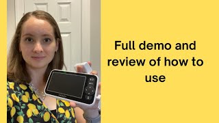 Affordable WiFi Baby Monitor with Camera and Audio 5quot Large Screen by OKAIDI  A Real Mom Review [upl. by Inglebert]