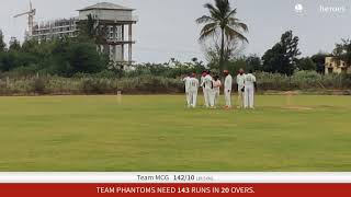 Live Cricket Match  Team MCG vs TEAM PHANTOMS  16Dec23 1245 PM 20 overs  MCG T20 CHAMPIONS LEA [upl. by Anelleh207]