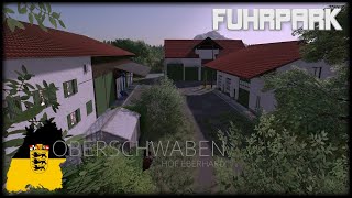 LS22 OBERSCHWABEN Lets Test 001  FUHRPARK amp HOFRUNDGANG [upl. by Kuska]